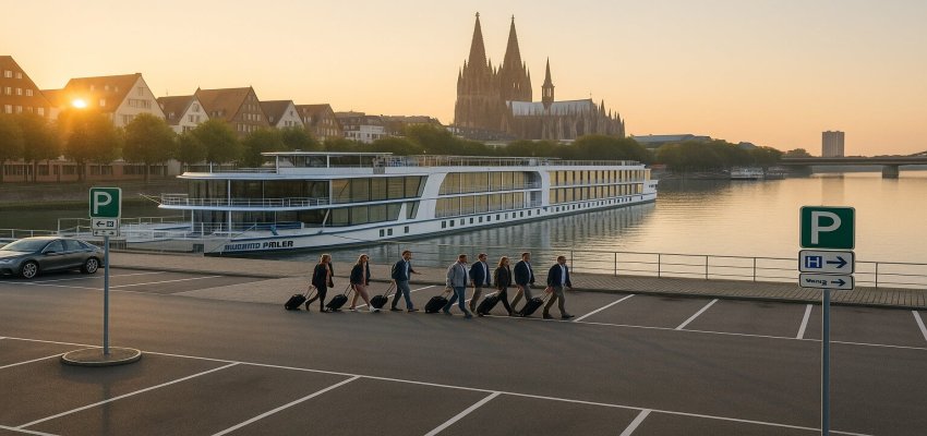 Ihr sicherer Stellplatz für Kreuzfahrten am Kölner Rheinufer